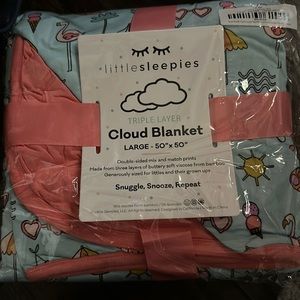 Little sleepies bamboo triple layer summer blanket